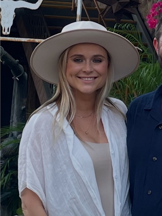 Accessories - Wide Brim Fedora Hat in Light Beige